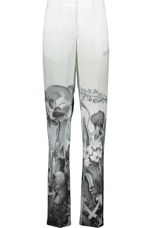 OFF-WHITE Damen, Hosen, Weiß, 2XSGröße: