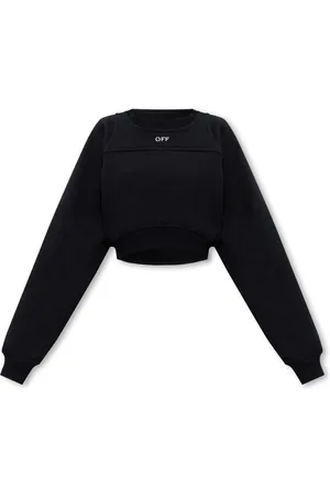 OFF-WHITE Damen, Sweatshirts & Hoodies, Schwarzk, MGröße: