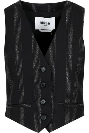 Msgm Damen, Jacken, Schwarzk, SGröße: