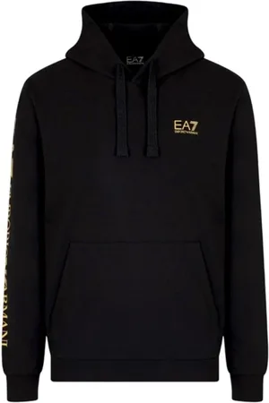 EA7 Herren, Sweatshirts & Hoodies, Schwarzk, MGröße: