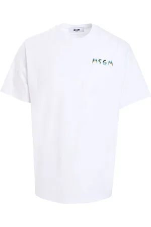 Msgm Herren, Oberteile, Weiß, LGröße: