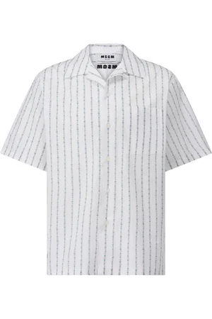 Msgm Herren, Shirts, Weiß, MGröße: