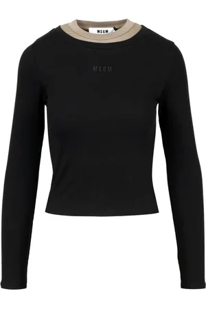 Msgm Damen, Oberteile, Schwarzk, MGröße: