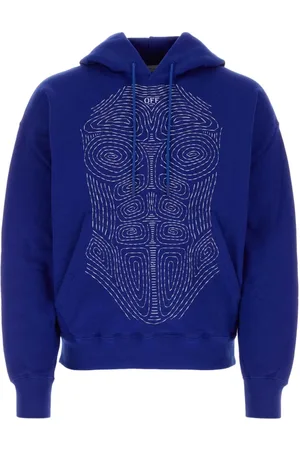 OFF-WHITE Herren, Sweatshirts & Hoodies, Blau, MGröße: