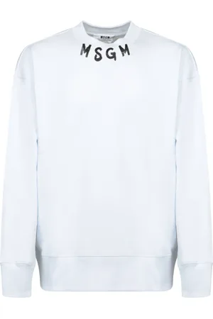 Msgm Herren, Sweatshirts & Hoodies, Weiß, MGröße:
