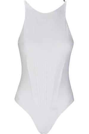 MUGLER Damen, Bademode, Weiß, SGröße: