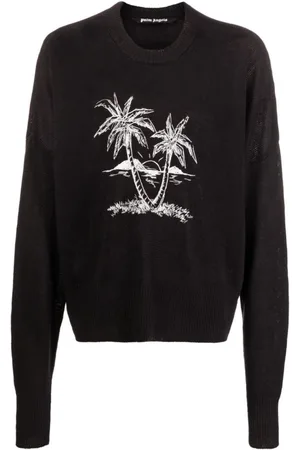 Palm Angels Herren, Sweatshirts & Hoodies, Schwarzk, SGröße: