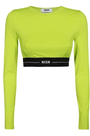 Msgm Damen, Oberteile, Grün, XSGröße: