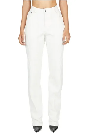 MUGLER Damen, Jeans, Weiß, SGröße: