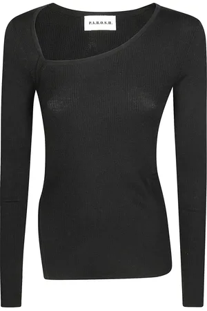 P.A.R.O.S.H. Damen, Oberteile, Schwarzk, LGröße: