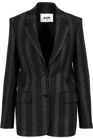 Msgm Damen, Jacken, Schwarzk, XSGröße:
