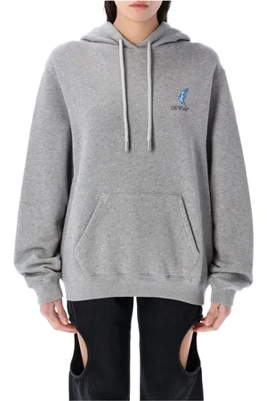 OFF-WHITE Damen, Sweatshirts & Hoodies, Grau, MGröße: