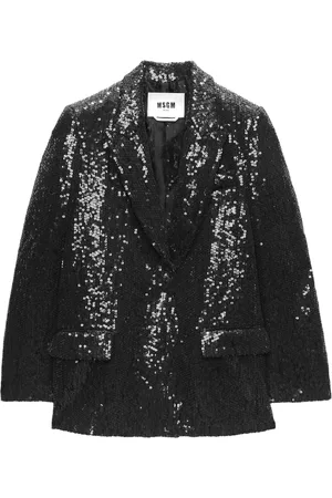 Msgm Damen, Jacken, Schwarzk, SGröße: