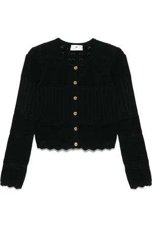 Elisabetta Franchi Damen, Strickwaren, Schwarzk, MGröße: