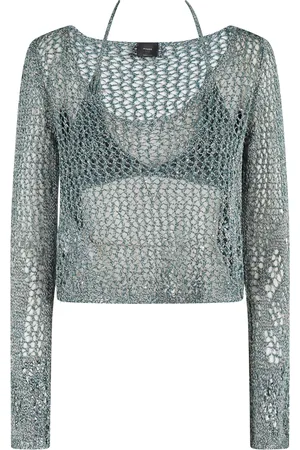 Pinko Damen, Oberteile, Grün, MGröße: