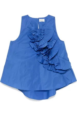 P.A.R.O.S.H. Damen, Oberteile, Blau, LGröße: