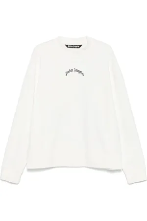 Palm Angels Herren, Sweatshirts & Hoodies, Weiß, MGröße: