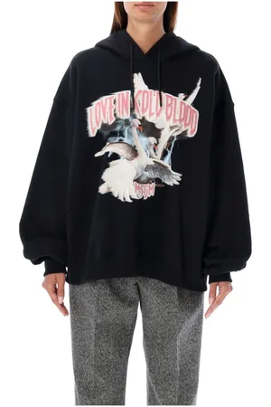 Msgm Damen, Sweatshirts & Hoodies, Schwarzk, MGröße: