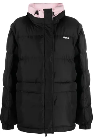 Msgm Damen, Jacken, Schwarzk, MGröße: