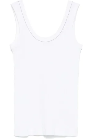 Brunello Cucinelli Damen, Oberteile, Weiß, LGröße: