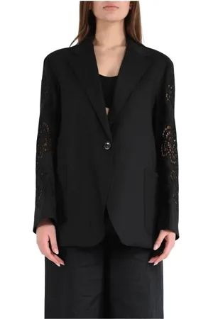 Max Mara Damen, Jacken, Schwarzk, LGröße: