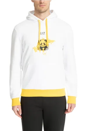 EA7 Herren, Sweatshirts & Hoodies, Weiß, MGröße: