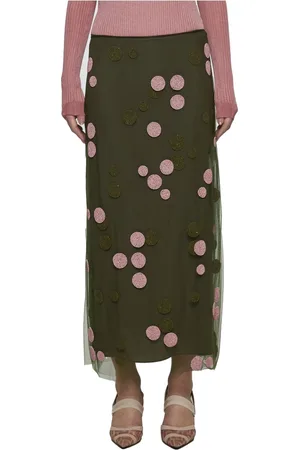 Fendi Damen, Röcke, Grün, SGröße: