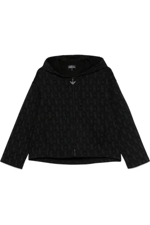 Emporio Armani Damen, Sweatshirts & Hoodies, Schwarzk, 2XSGröße: