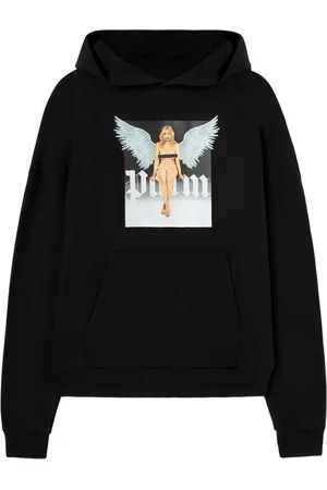 Palm Angels Herren, Sweatshirts & Hoodies, Schwarzk, SGröße: