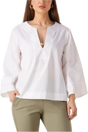 ACCESS FASHION Damen, Blusen & Hemden, Weiß, MGröße: