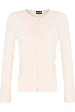 Emporio Armani Damen, Jacken, Weiß, 2XSGröße: