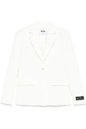 Msgm Damen, Jacken, Weiß, SGröße: