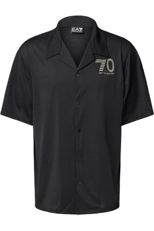 EA7 Herren, Shirts, Schwarzk, SGröße: