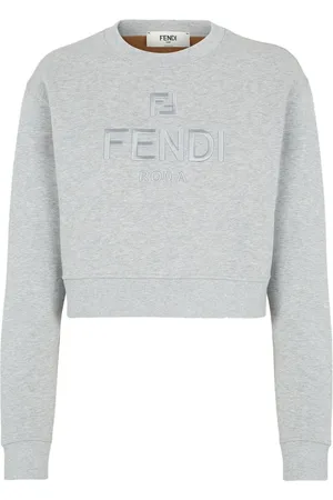 Fendi Damen, Sweatshirts & Hoodies, Grau, XSGröße:
