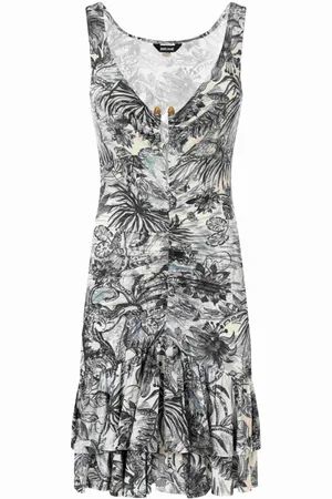Roberto Cavalli Damen, Kleider, Mehrfarbig, LGröße: