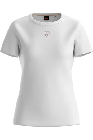 HUGO BOSS Damen, Oberteile, Weiß, SGröße: