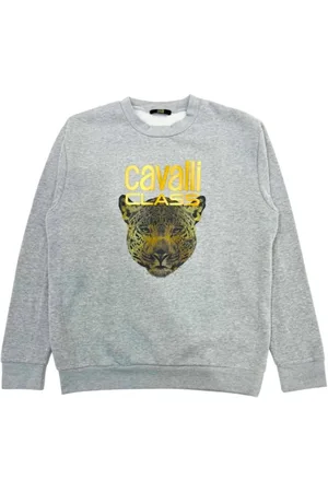 Roberto Cavalli Damen, Sweatshirts & Hoodies, Grau, 2XLGröße: