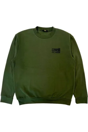 Roberto Cavalli Herren, Sweatshirts & Hoodies, Grün, MGröße: