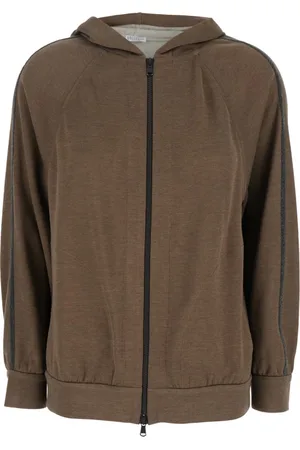 Brunello Cucinelli Damen, Sweatshirts & Hoodies, Braun, XSGröße: