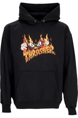 Thrasher Herren, Sweatshirts & Hoodies, Schwarzk, SGröße: