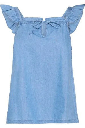 Ichi Damen, Oberteile, Blau, 2XLGröße: