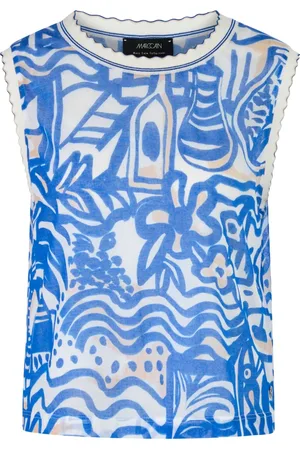 Marc Cain Damen, Oberteile, Blau, MGröße: