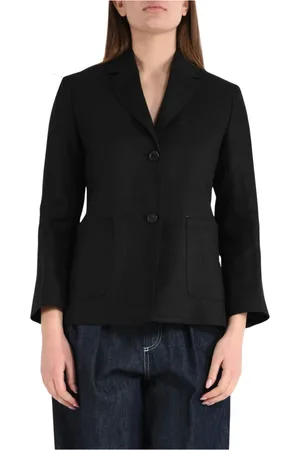Max Mara Damen, Jacken, Schwarzk, LGröße: