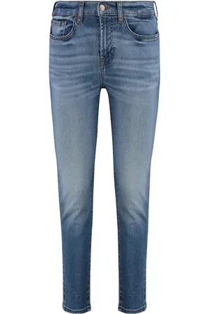 7 for all Mankind Damen, Jeans, Blau, W28Größe: