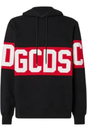 GCDS Herren, Sweatshirts & Hoodies, Schwarzk, XLGröße: