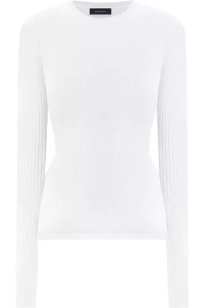 MUGLER Damen, Oberteile, Weiß, SGröße: