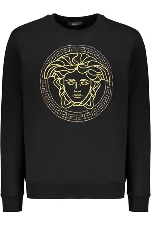 VERSACE Herren, Sweatshirts & Hoodies, Schwarzk, LGröße: