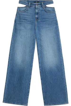 7 for all Mankind Damen, Jeans, Blau, W27Größe: