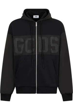 GCDS Herren, Sweatshirts & Hoodies, Schwarzk, MGröße: