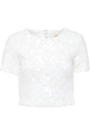 Michael Kors Damen, Oberteile, Weiß, MGröße: